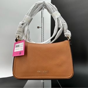 NWT Kate Spade
Core Pebble Pebbled Leather Medium Convertible Crossbody Bungalow